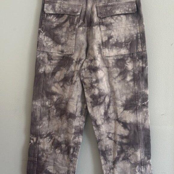 Free People We The Free Tie Dye Madison Lavender Beige Utility Jeans NEW 29 - Picture 14 of 16
